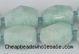 CNG5693 15.5 inches 12*16mm - 15*25mm faceted nuggets amazonite beads