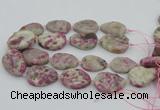 CNG5745 15.5 inches 25*35mm - 30*40mm freeform pink tourmaline beads