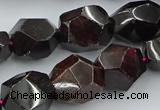 CNG5756 15.5 inches 13*18mm - 15*20mm faceted nuggets garnet beads