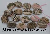 CNG5768 20*30mm - 35*45mm faceted freeform rhodochrosite beads