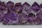 CNG5780 10*14mm - 12*16mm faceted nuggets amethyst beads