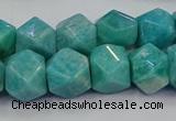 CNG5841 15.5 inches 10*12mm - 12*14mm faceted nuggets amazonite beads