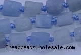 CNG5900 15.5 inches 4*6mm - 6*10mm nuggets rough aquamarine beads