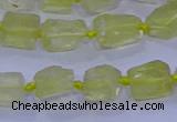 CNG5903 15.5 inches 4*6mm - 6*10mm nuggets rough lemon quartz beads