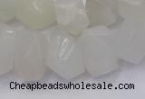 CNG5931 10*14mm - 13*18mm faceted nuggets white moonstone beads