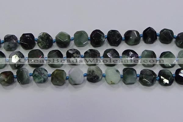 CNG5936 10*12mm - 10*14mm faceted freeform jade beads