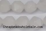 CNG6043 15.5 inches 12mm faceted nuggets white jade beads