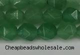 CNG6101 15.5 inches 8mm faceted nuggets green aventurine beads