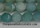 CNG6175 15.5 inches 10mm faceted nuggets amazonite gemstone beads