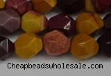 CNG6182 15.5 inches 10mm faceted nuggets mookaite gemstone beads