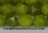 CNG6190 15.5 inches 10mm faceted nuggets lemon jade beads