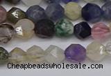 CNG6265 15.5 inches 6mm faceted nuggets mixed gemstone beads