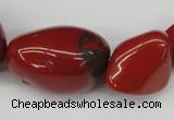 CNG63 15.5 inches 10*15mm - 25*40mm nuggets red jasper beads