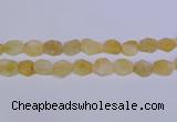 CNG6355 15.5 inches 14*18mm - 16*22mm freeform matte citrine beads