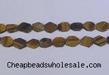 CNG6370 15.5 inches 14*18mm - 16*22mm freeform matte yellow tiger eye beads