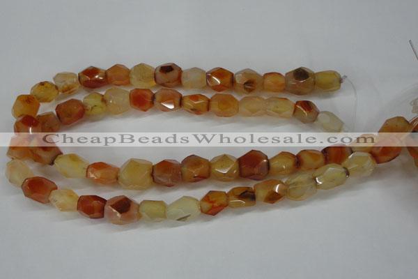 CNG680 15.5 inches 10*14mm - 13*18mm faceted nuggets agate beads