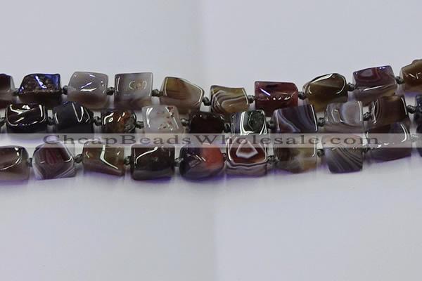 CNG6816 15.5 inches 8*12mm - 10*16mm nuggets botswana agate beads