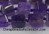 CNG6818 15.5 inches 5*8mm - 8*12mm nuggets amethyst beads