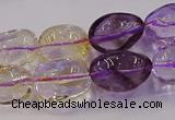 CNG6860 15.5 inches 12*16mm - 13*18mm nuggets amethyst & citrine beads