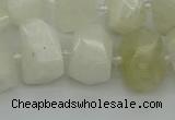 CNG6925 12*16mm - 15*20mm faceted nuggets white moonstone beads