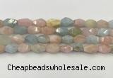 CNG6963 15.5 inches 10*14mm - 12*16mm faceted nuggets morganite beads