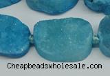 CNG7025 15.5 inches 20*28mm - 25*35mm freeform druzy agate beads