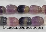 CNG707 15.5 inches 10*14mm nuggets fluorite beads wholesale