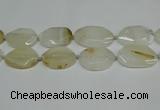 CNG7080 15.5 inches 25*35mm - 35*45mm faceted freeform agate beads