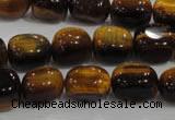 CNG710 15.5 inches 10*14mm nuggets yellow tiger eye beads wholesale