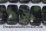 CNG7121 10*20mm freeform double drilled kambaba jasper beads