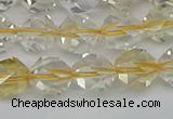 CNG7231 15.5 inches 8mm faceted nuggets citrine gemstone beads