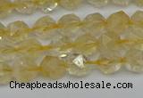 CNG7235 15.5 inches 6mm faceted nuggets citrine beads wholesale