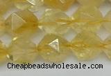 CNG7238 15.5 inches 12mm faceted nuggets citrine beads wholesale