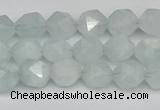 CNG7260 15.5 inches 6mm faceted nuggets aquamarine beads