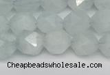 CNG7261 15.5 inches 8mm faceted nuggets aquamarine beads