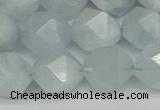 CNG7263 15.5 inches 12mm faceted nuggets aquamarine beads