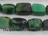 CNG727 15.5 inches 15*20mm nuggets pine turquoise beads wholesale