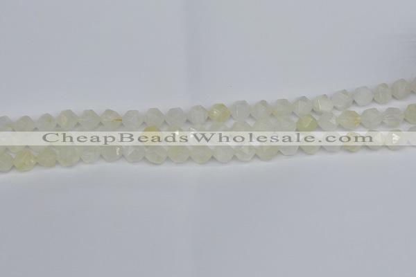 CNG7285 15.5 inches 6mm faceted nuggets white moonstone beads