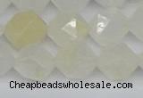 CNG7288 15.5 inches 12mm faceted nuggets white moonstone beads