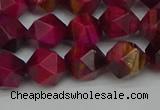 CNG7322 15.5 inches 10mm faceted nuggets red tiger eye beads