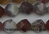 CNG7348 15.5 inches 12mm faceted nuggets botswana agate beads