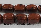 CNG741 15.5 inches 12*16mm nuggets mahogany obsidian beads wholesale