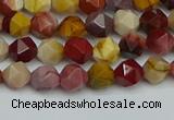 CNG7425 15.5 inches 6mm faceted nuggets mookaite beads