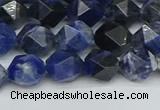 CNG7436 15.5 inches 8mm faceted nuggets sodalite gemstone beads