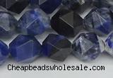 CNG7437 15.5 inches 10mm faceted nuggets sodalite gemstone beads