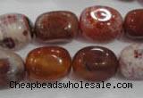 CNG748 15.5 inches 13*18mm nuggets fire agate beads wholesale