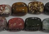 CNG750 15.5 inches 13*18mm nuggets Indian agate beads wholesale