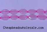 CNG7510 15.5 inches 25*35mm - 30*40mm faceted freeform rose quartz beads