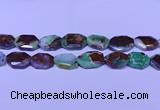 CNG7518 25*35mm - 30*40mm faceted freeform australia chrysoprase beads