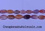 CNG7528 18*25mm - 25*35mm faceted freeform red Botswana agate beads